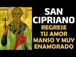 Oración a San Cipriano para regresar enamorado y manso
